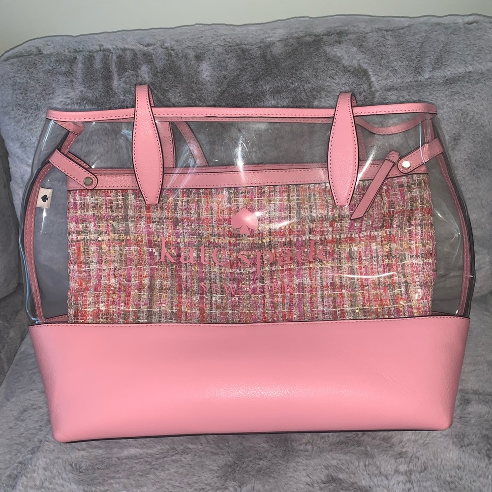 KATE SPADE pink tweed tote💕🌸
